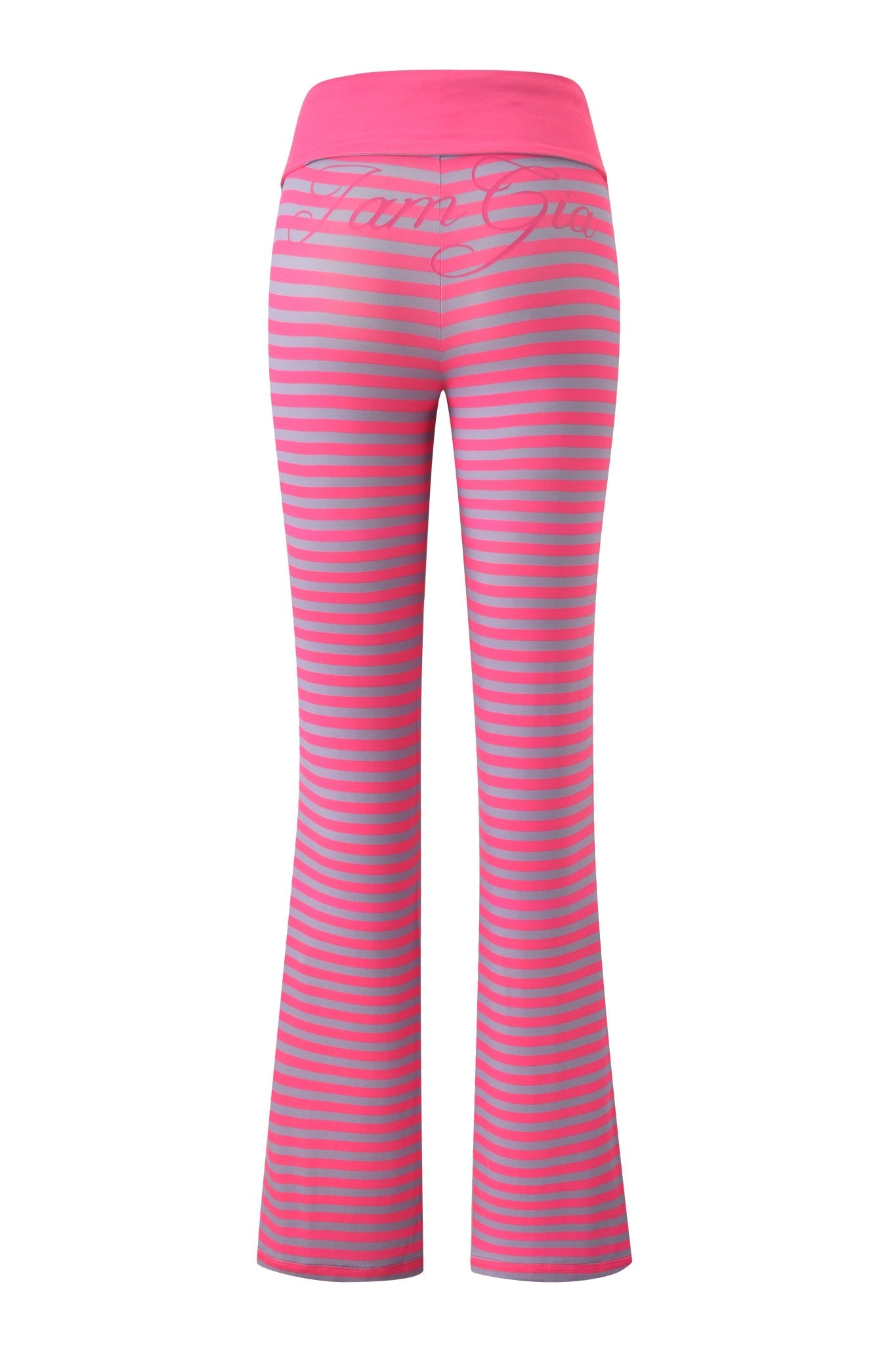 BLARE FOLDOVER TRACKPANT - HOT PINK STRIPE